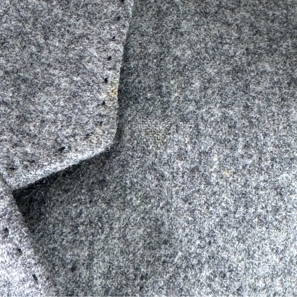 Vintage grey wool blazer slim fit tailored single button union made in USA XS - Picture 8 of 13